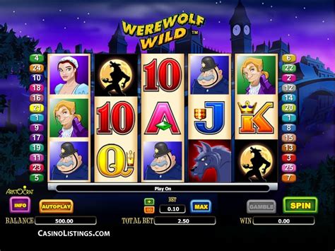 Werewolf wild slots free  Mr Green Casino